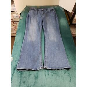 Old Navy Jeans Size 14 Womens Blue Pants Stretch Denim High Rise Flared